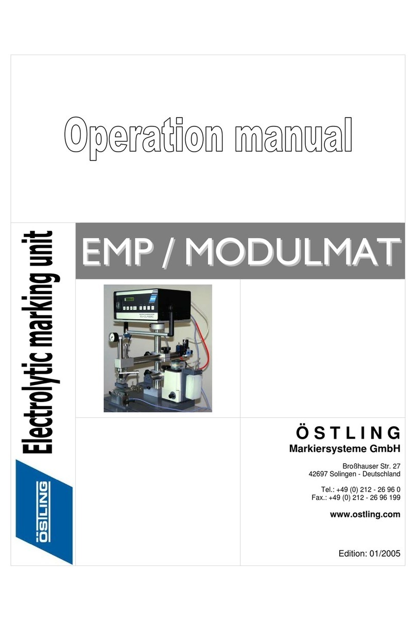 OSTLING EMP/MODULMAT operating manual OSTLING EMP/MODULMAT operating manual