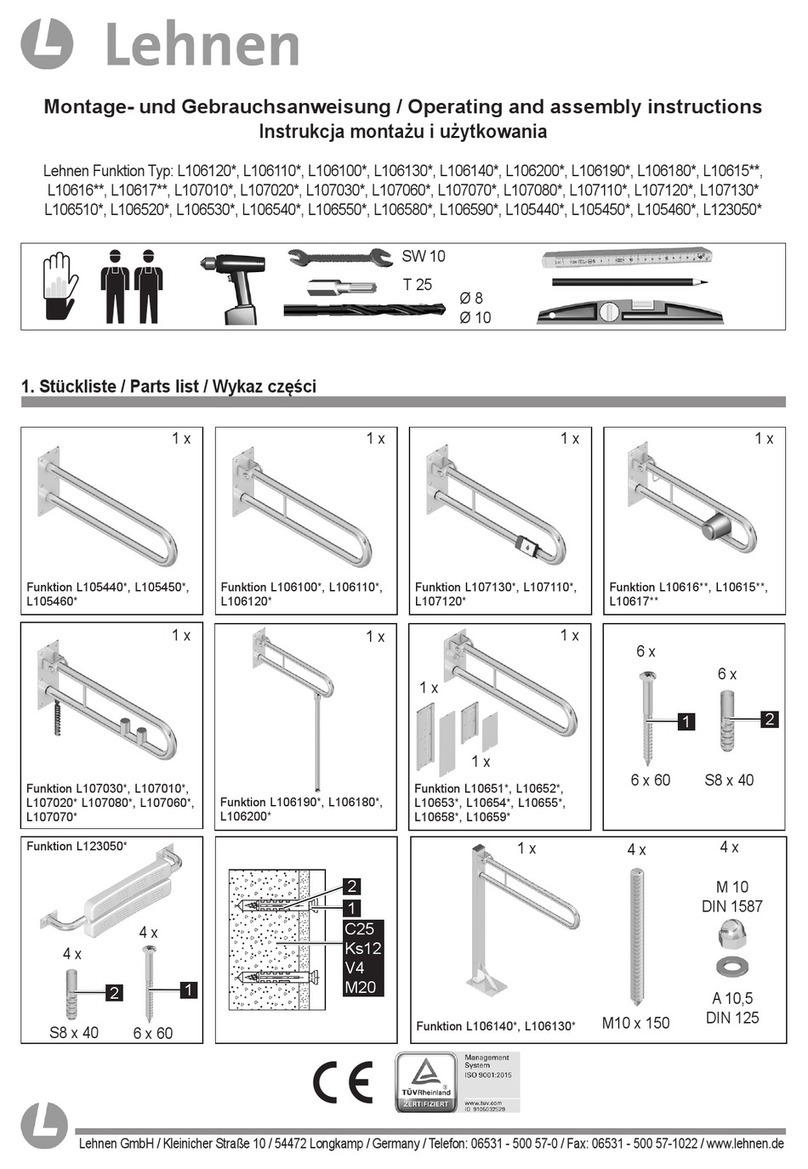 Lehnen L106120 Operating and assembly instructions