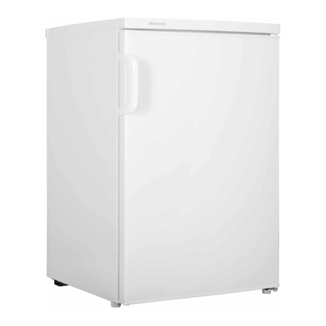 Hisense RL170D4AWE Mounting instructions