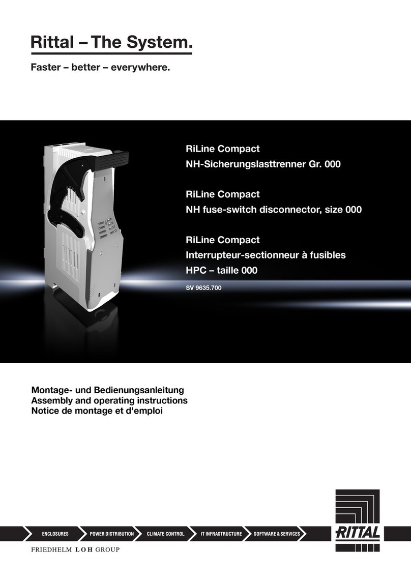 Rittal RiLine Compact Assembly and operating instructions