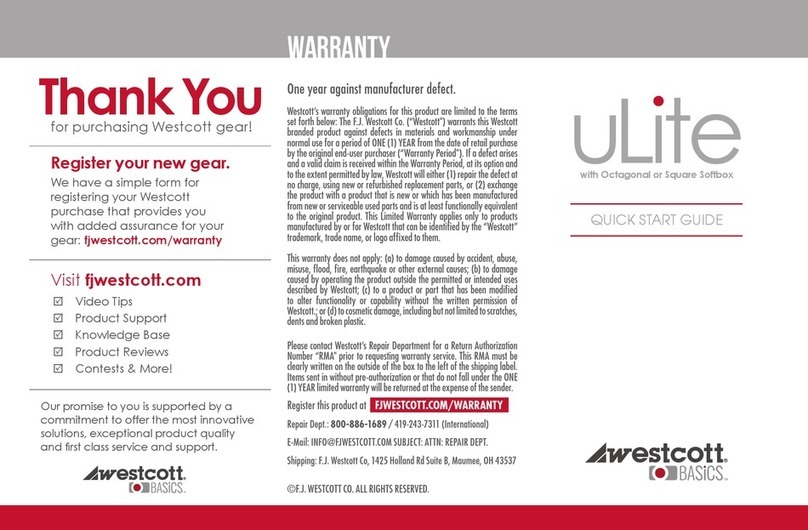 Westcott uLite quick start guide