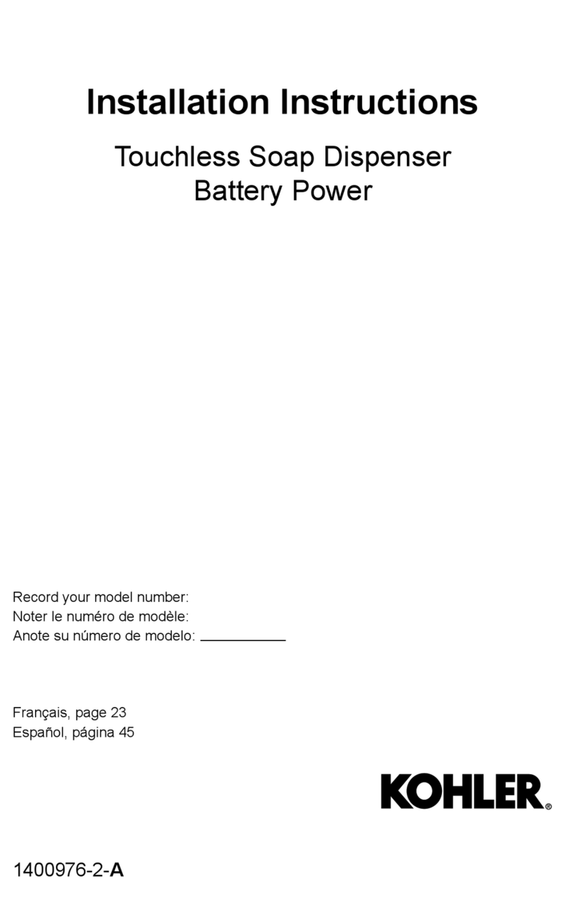 Kohler 1400976-2-A installation instructions