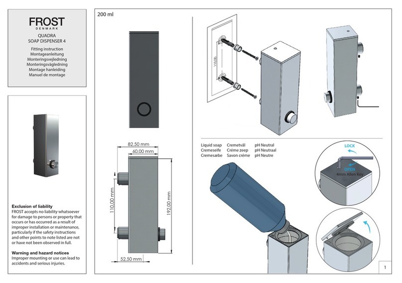 FROST QUADRA 4 FITTING INSTRUCTION