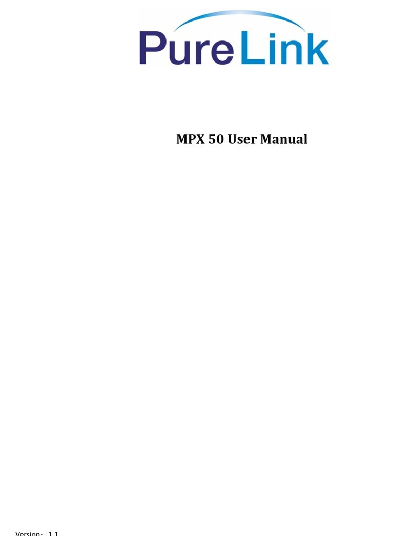 PureLink MPX 50 user manual