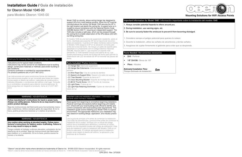 OBERON 1045-00 installation guide
