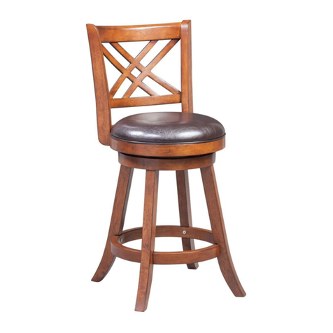 Boraam PORTO SWIVEL Stool Assembly instructions