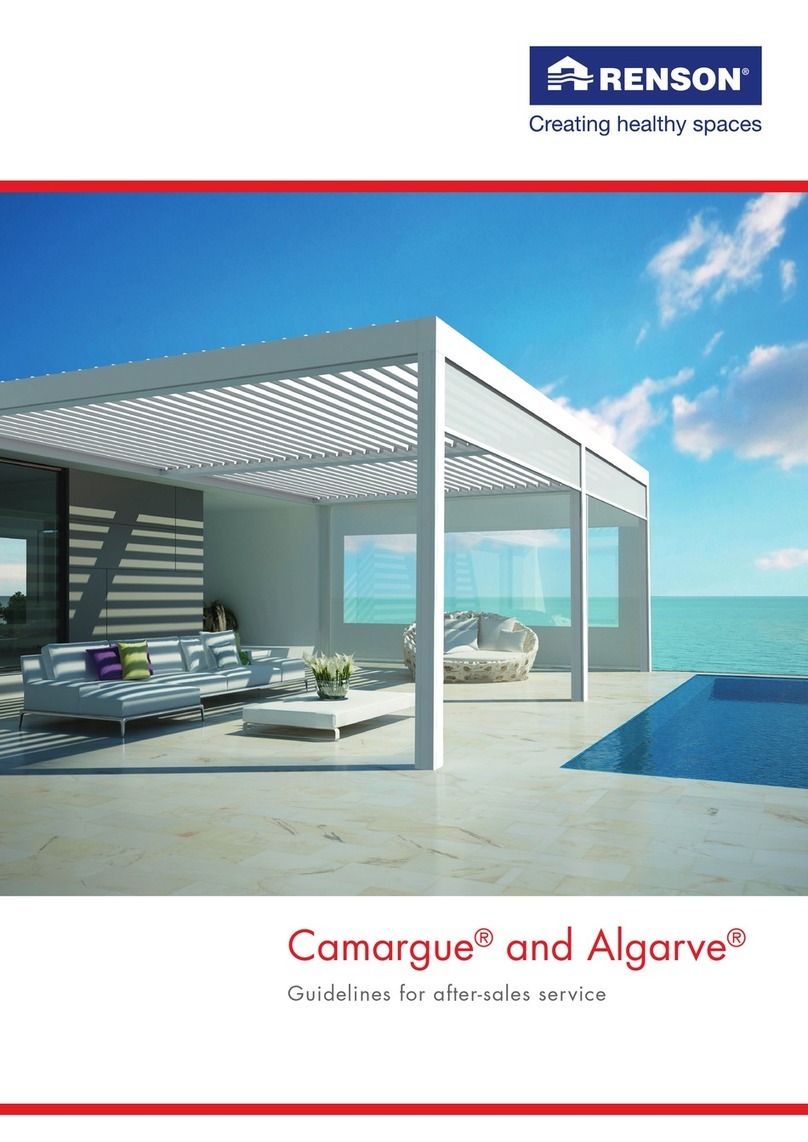 Renson Camargue Instruction Manual