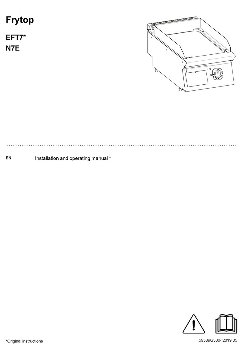 Electrolux Frytop EFT7 Series User manual