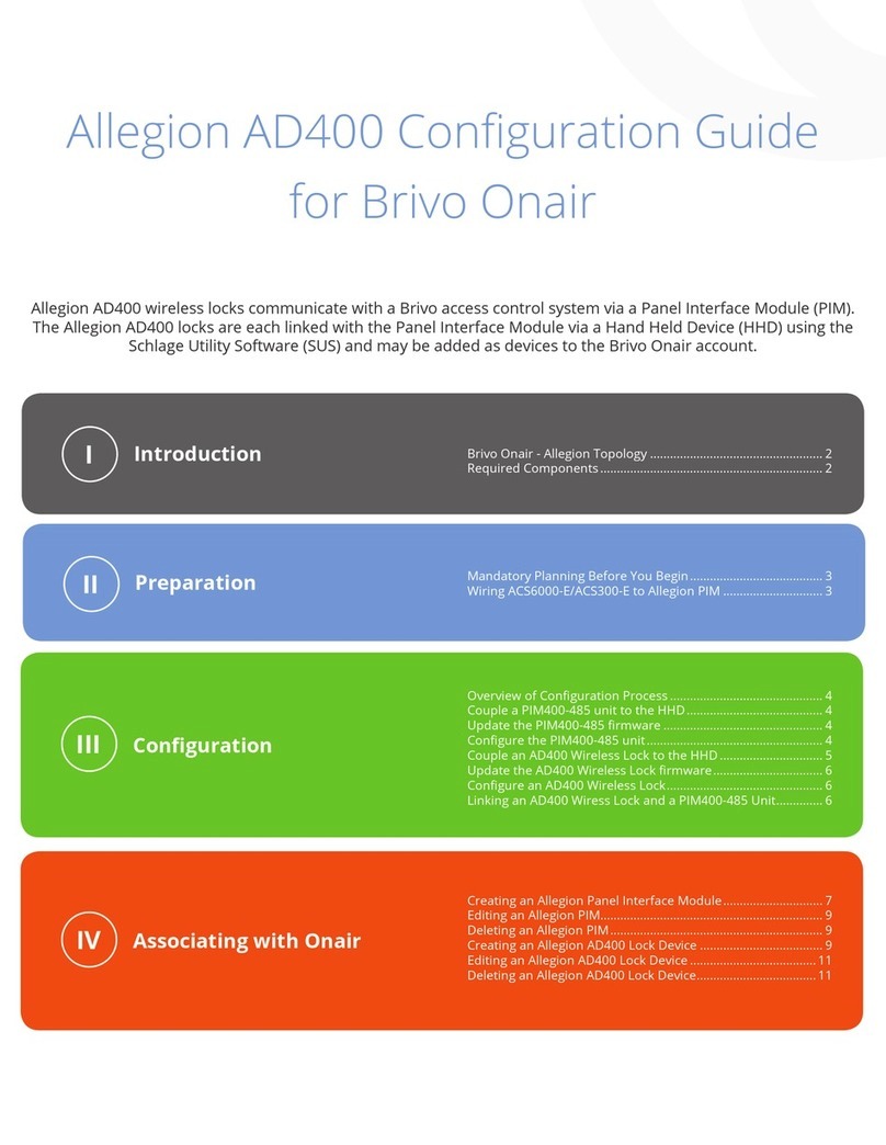 Brivo Allegion AD400 Configuration guide