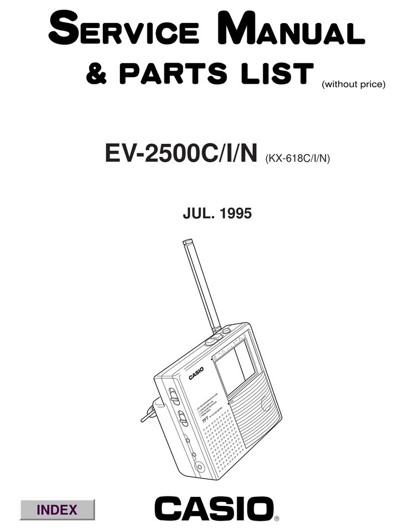 Casio EV-2500C Troubleshooting guide