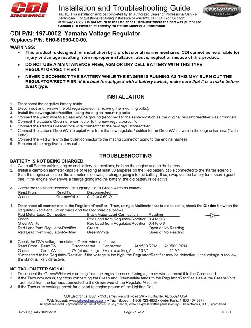 CDI 197-0002 Installation and troubleshooting guide