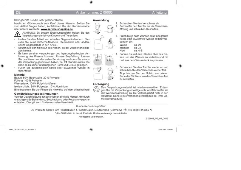 DS Produkte Z 09663 instructions