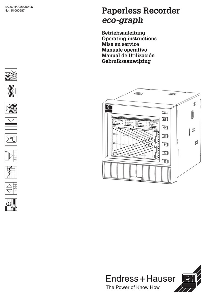 Endress+Hauser eco-graph operating instructions