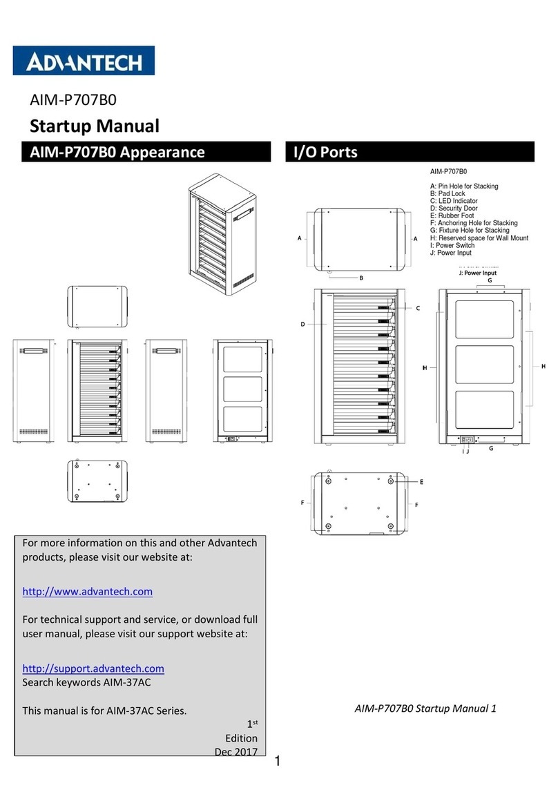 Advantech AIM-P707B0 Installation and operation manual