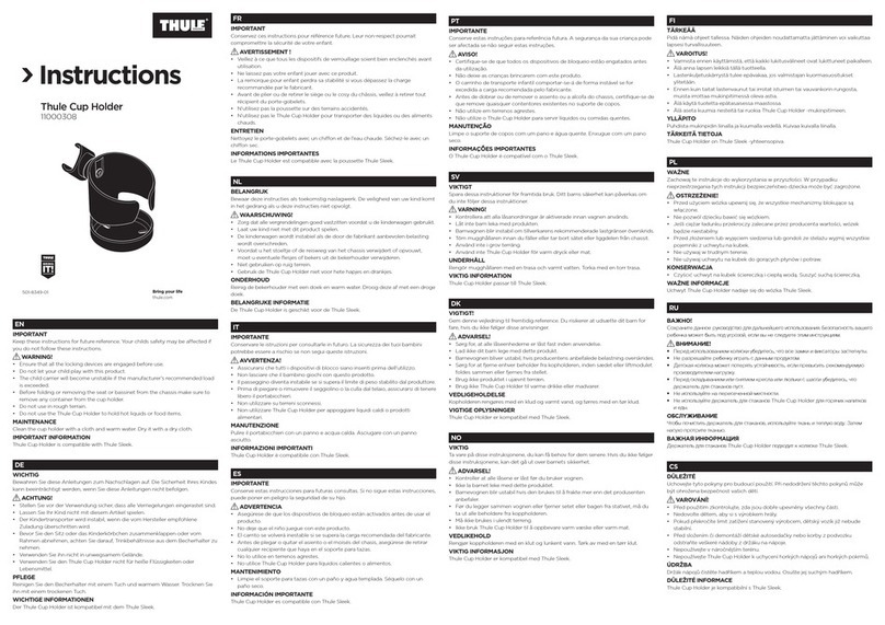 Thule Cup Holder User manual