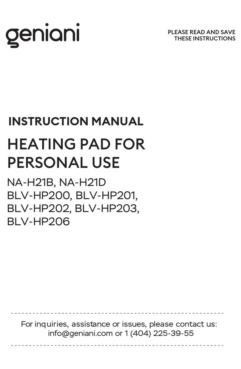 Geniani NA-H21B instruction manual