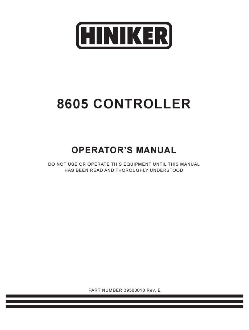 Hiniker 8605 Operator's manual Hiniker 8605 Operator's manual