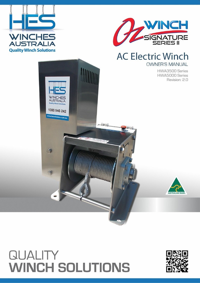 HES OzWinch Signature II Series owner's manual