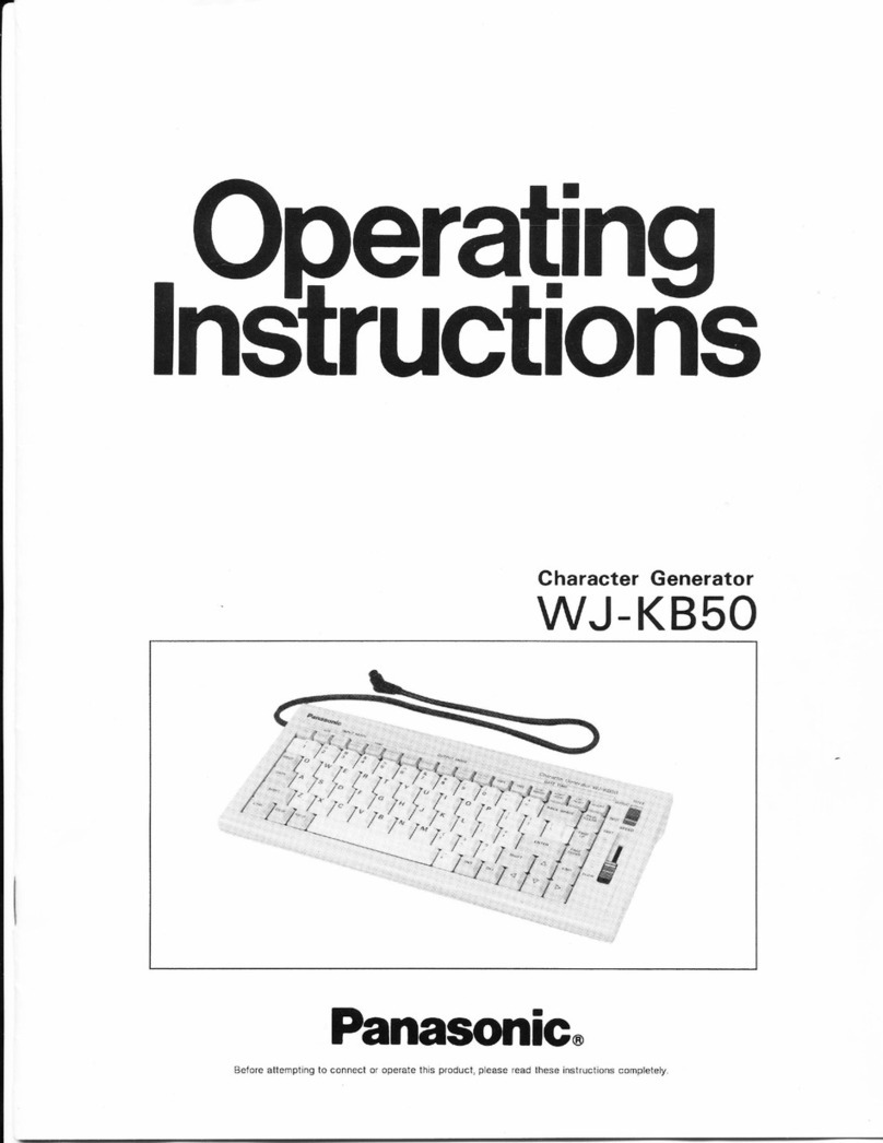 Panasonic WJ-KB50 User manual
