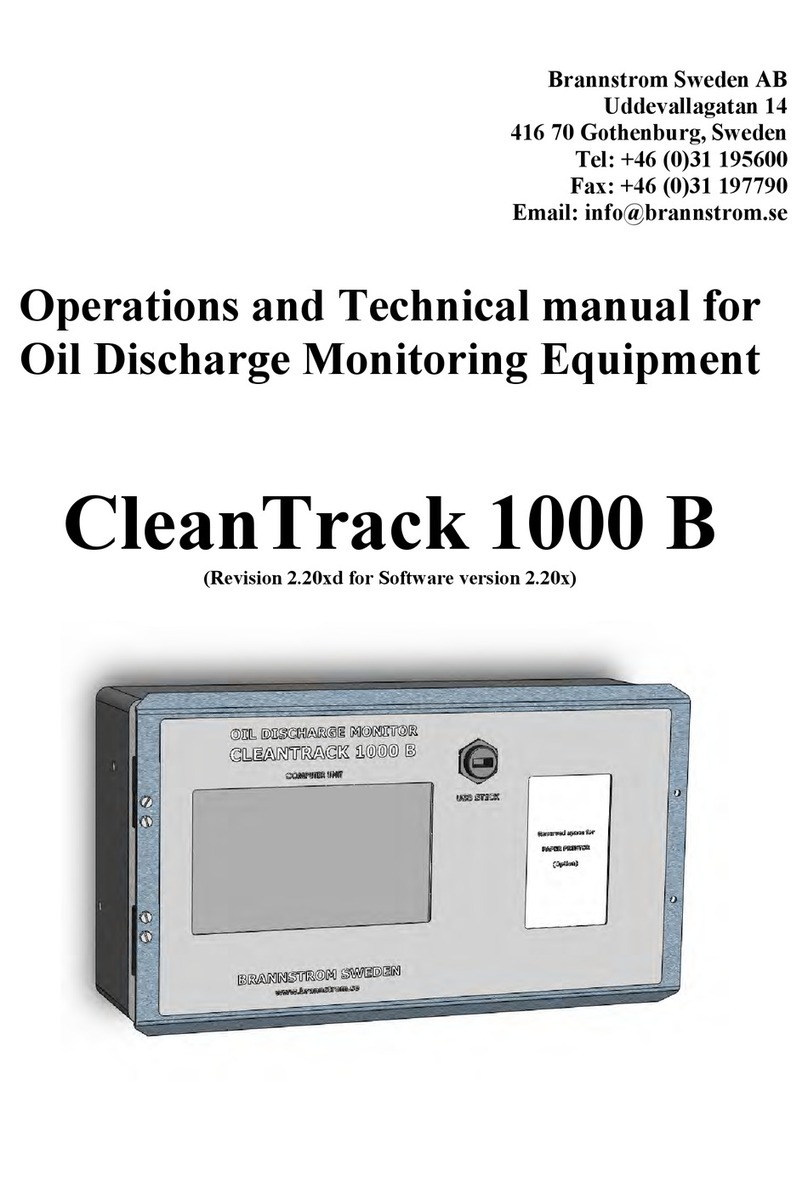 BRANNSTROM CleanTrack 1000 B Operation and technical manual