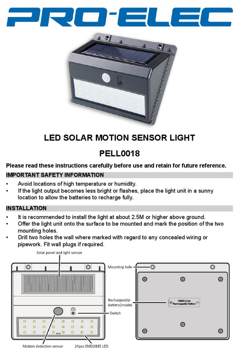 Pro-Elec PELL0018 User manual