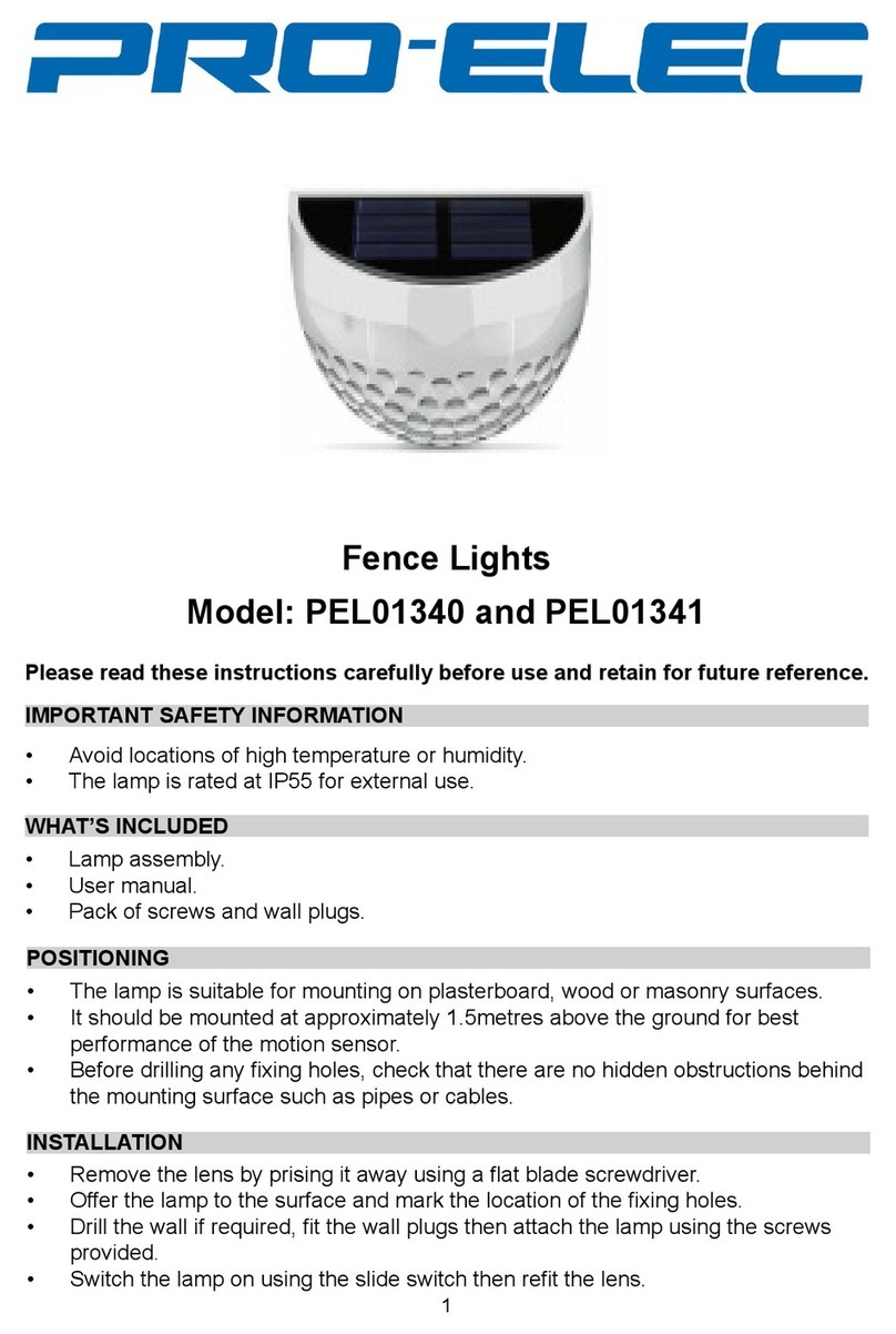 Pro-Elec PEL01340 instructions