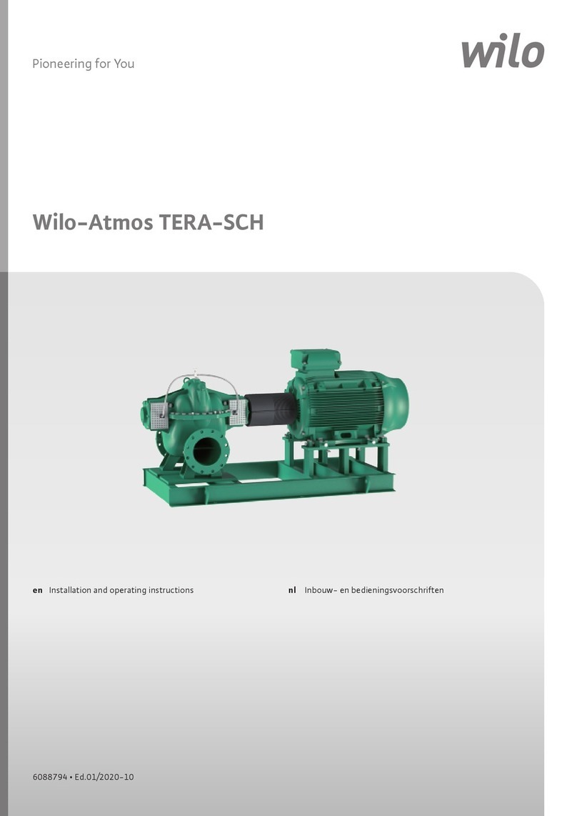 Wilo Atmos TERA-SCH Series Installation and operating instructions Wilo Atmos TERA-SCH Series Installation and operating instructions