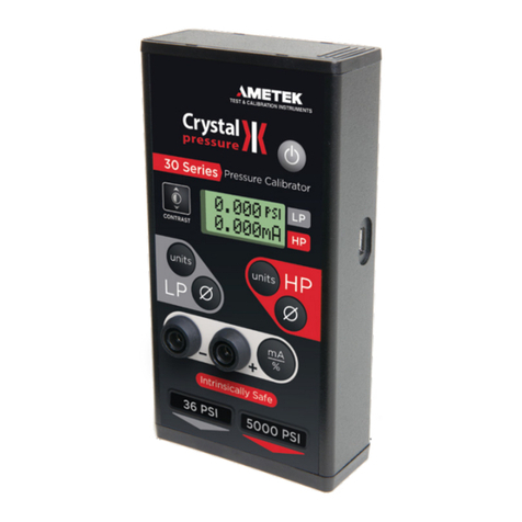 Ametek Crystal pressure 30 Series Installation manual