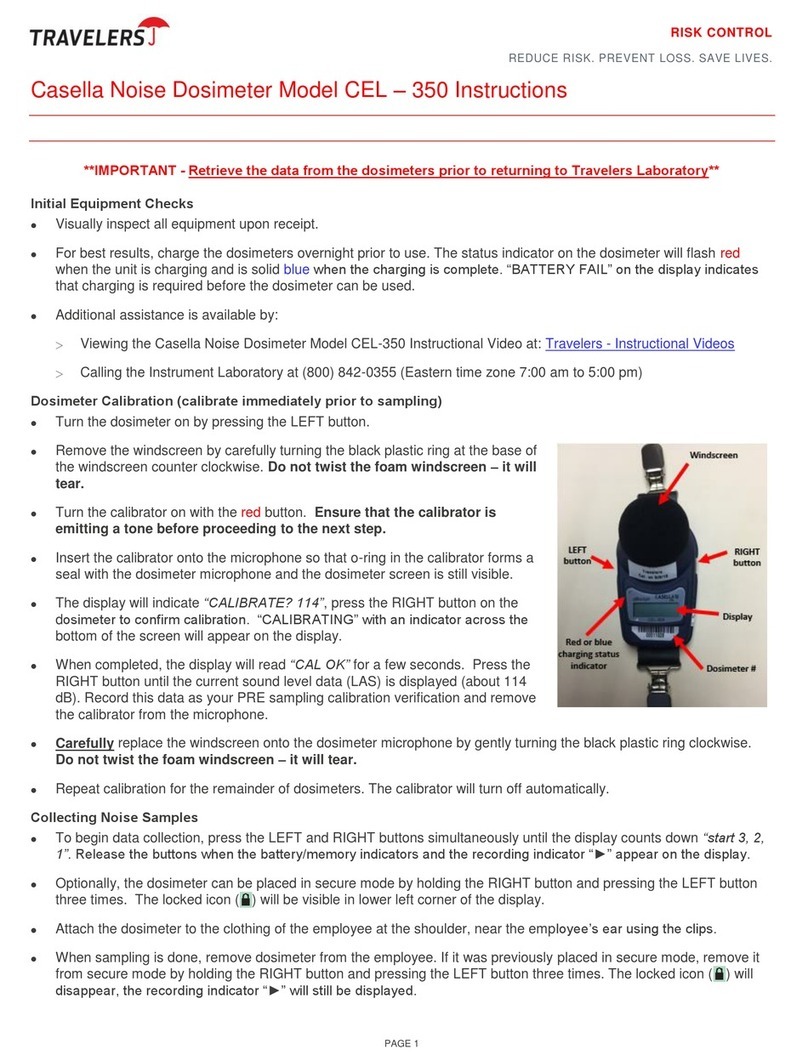 Casella CEL-350 dBadge instructions