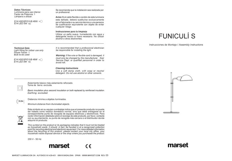 marset FUNICULI S Assembly instructions
