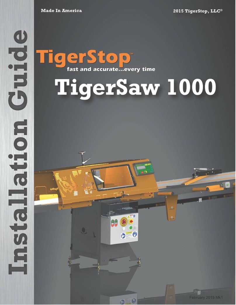 TigerStop TigerSaw 1000 installation guide