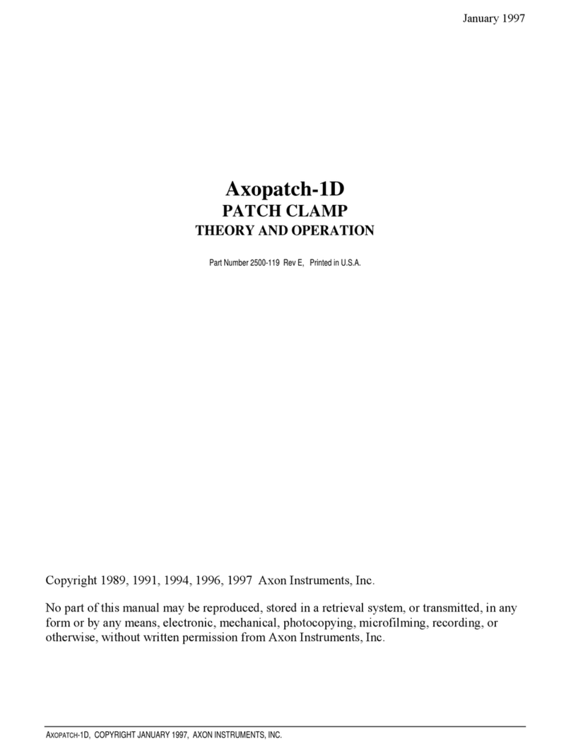 Axon Axopatch-1D User manual