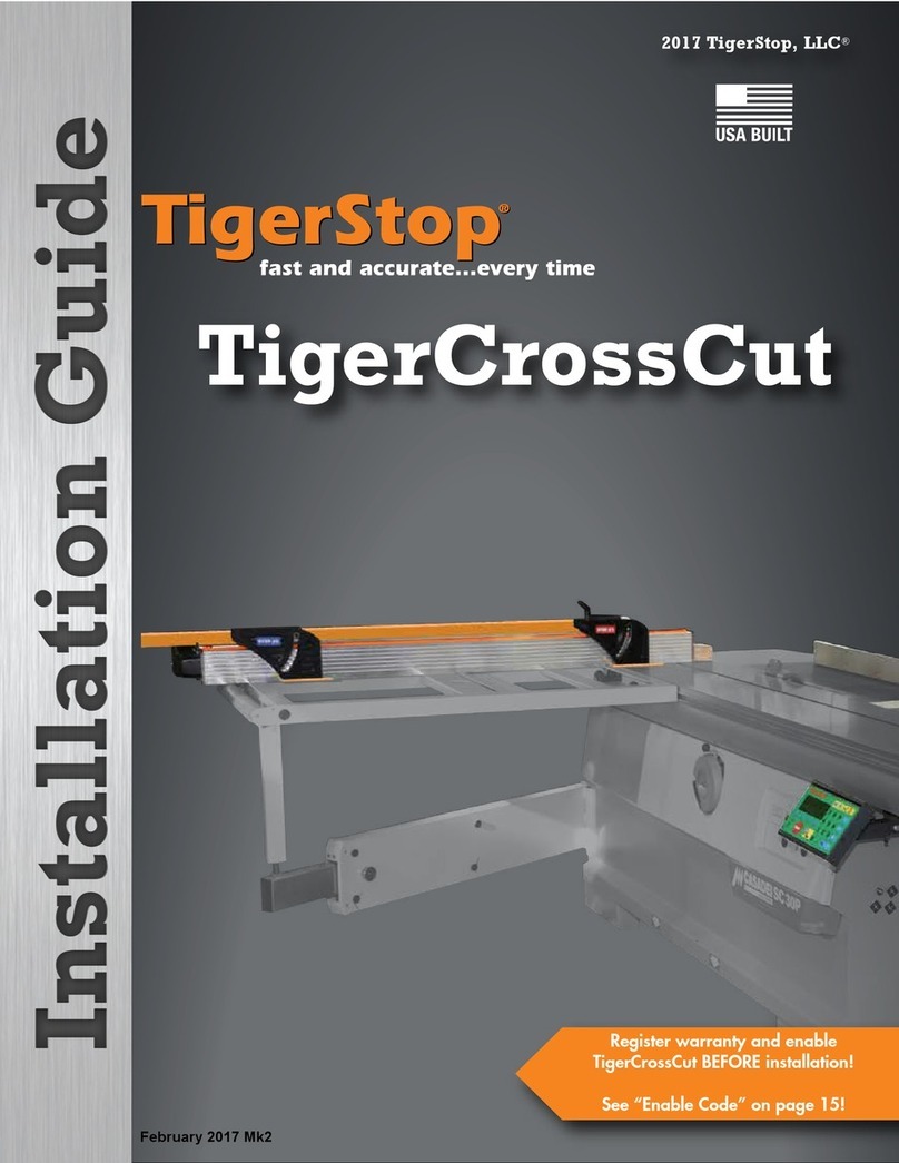 TigerStop TigerCrossCut installation guide TigerStop TigerCrossCut installation guide