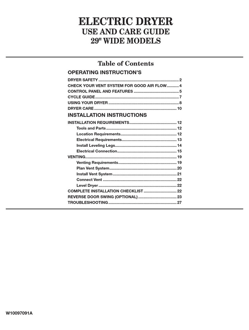 Amana 4KNED5800TQ0 Use and care guide