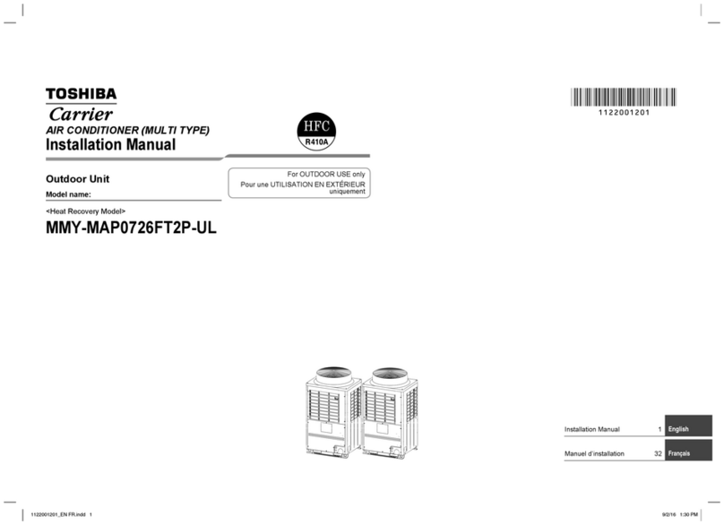 Toshiba MMY-MAP0726FT2P-UL User manual