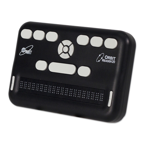 APH Orbit Reader 20 Quick reference card