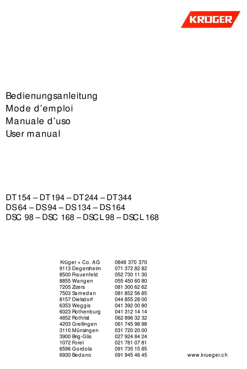 Kruger DT 154 user manual