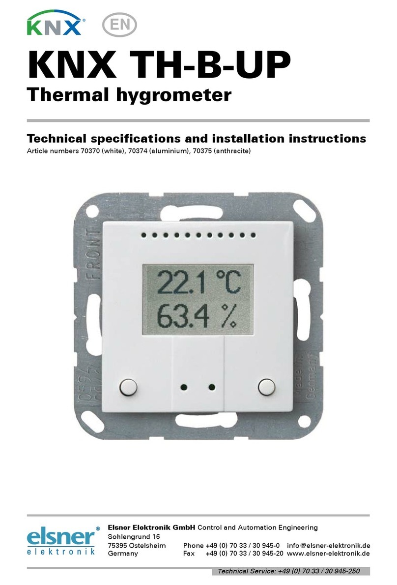 elsner elektronik KNX TH-B-UP Technical specifications and installation instructions