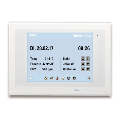 elsner elektronik KNX Touch One Style Technical specifications and installation instructions
