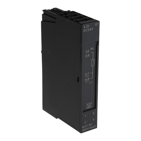 Siemens SIMATIC ET 200S 4DI DC24V ST User manual