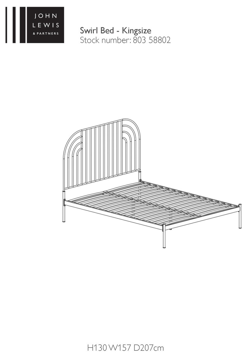 John Lewis Swirl Bed - Kingsize 803 58802 instructions