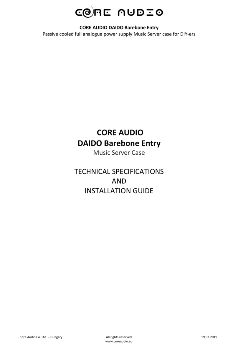 CORE AUDIO DAIDO Barebone Entry Technical Specifications and Installation Guidelines