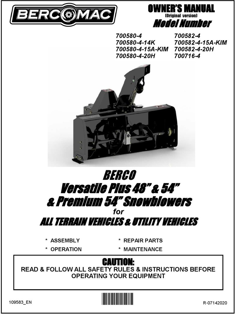 Bercomac Versatile Plus owner's manual