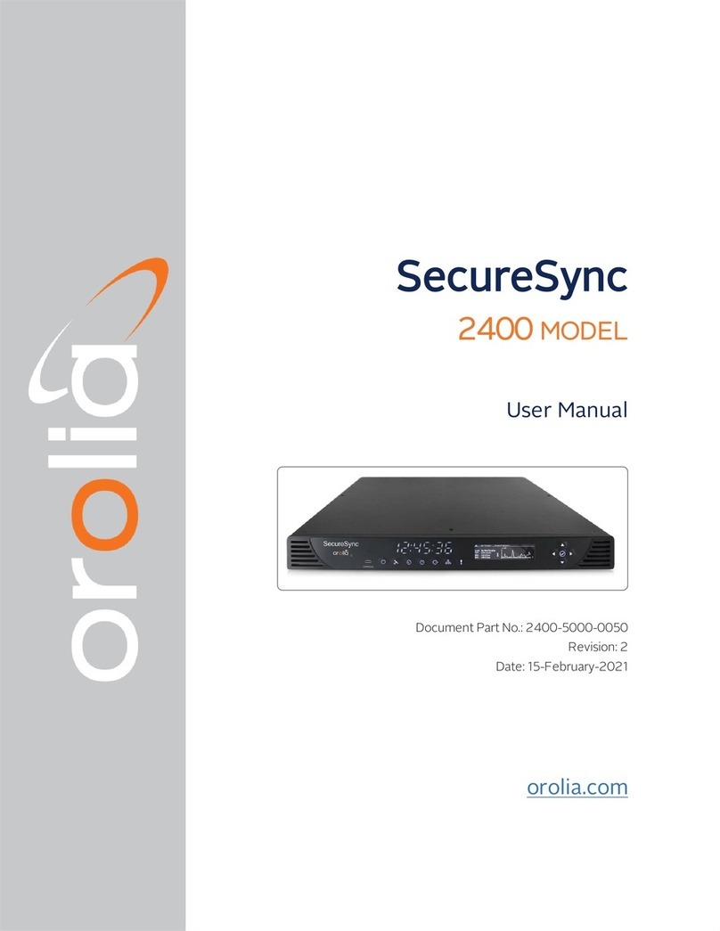 Orolia SecureSync 2400 user manual