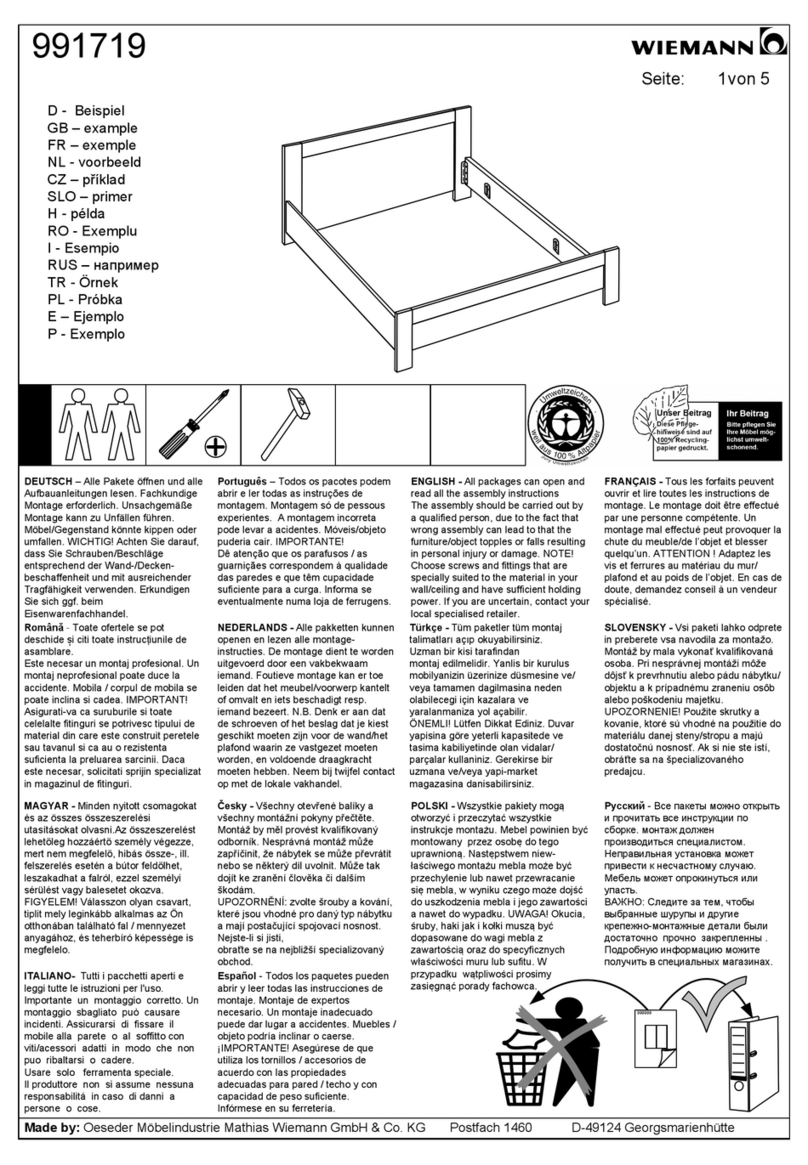 WIEMANN Meran User manual