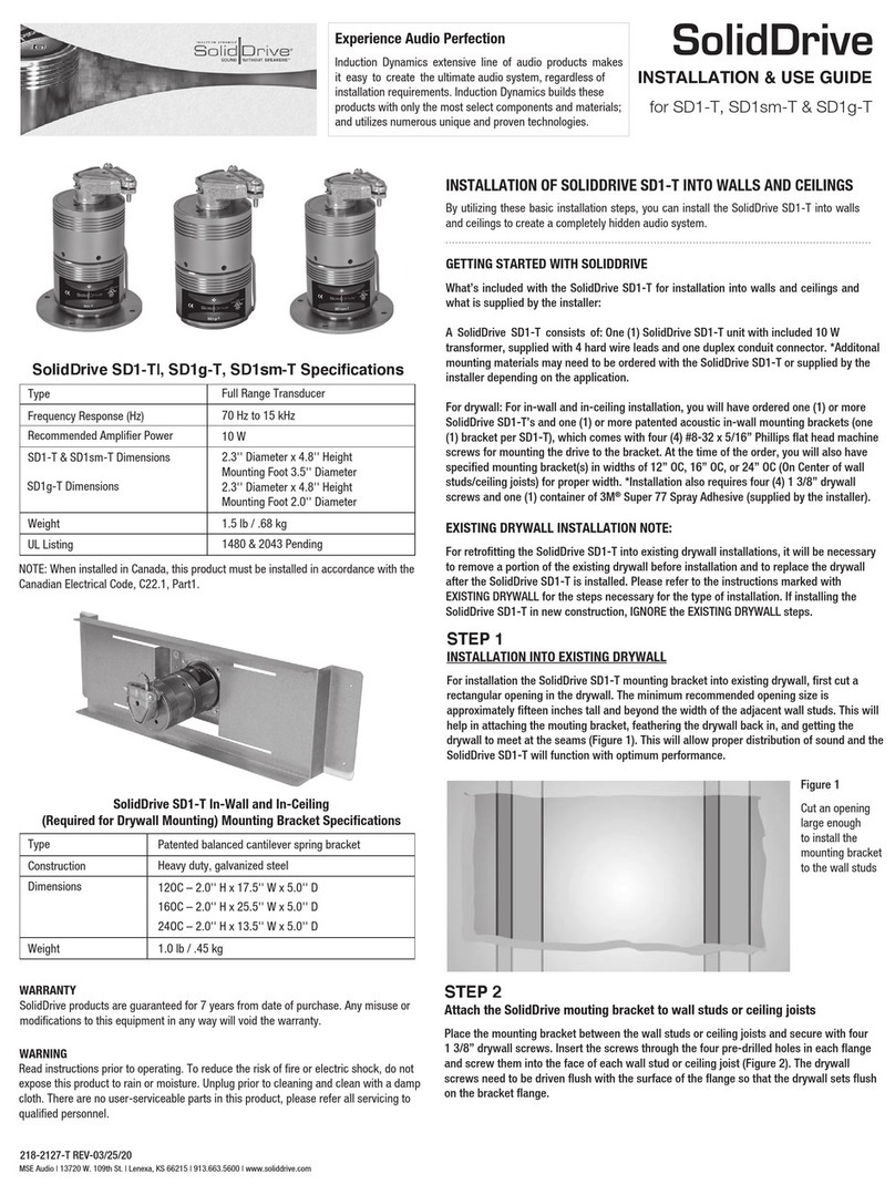 SOLIDDRIVE SD1-T Installation & use guide