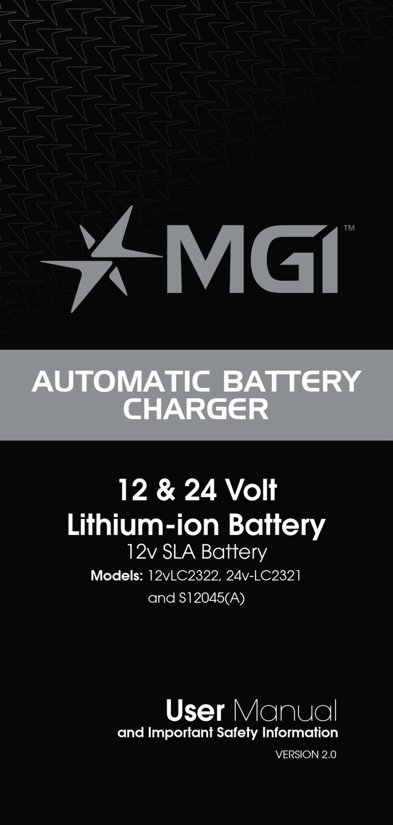 MGI 12vLC2322 Users manual and important safety information
