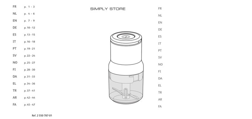 SEB SIMPLY STORE manual