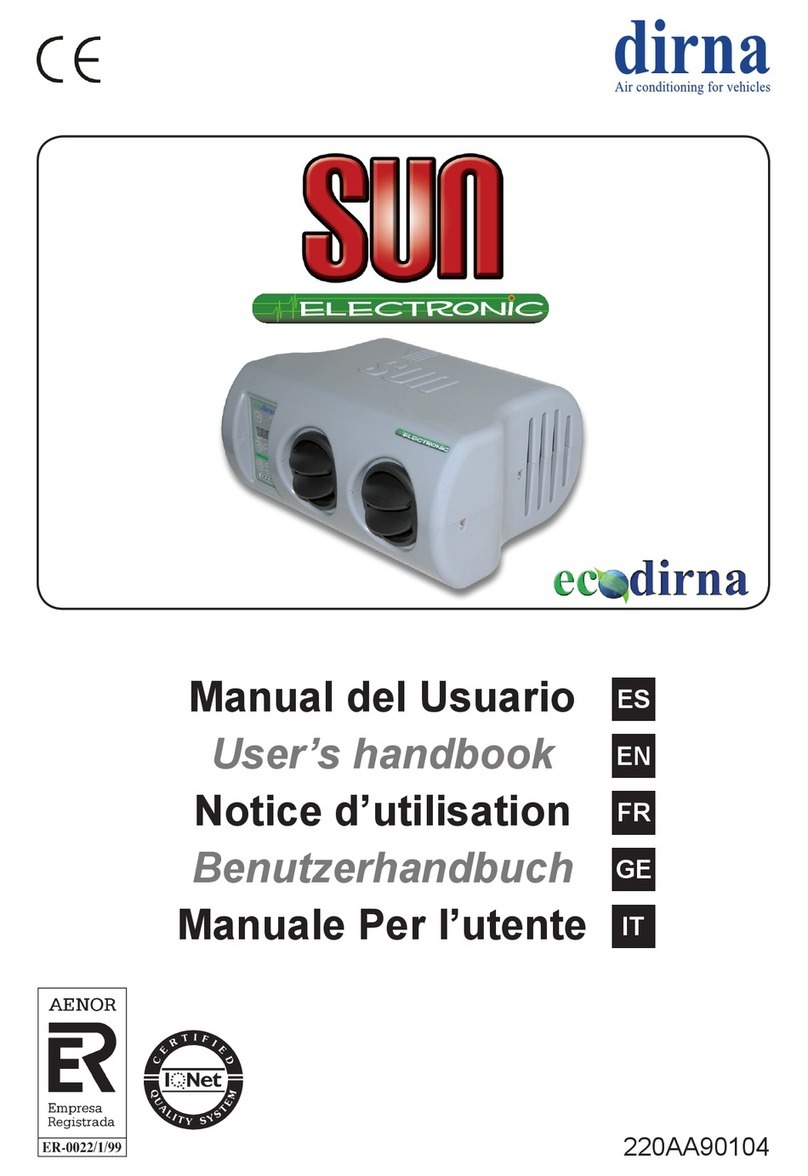 Dirna ecodirna SUN User handbook Dirna ecodirna SUN User handbook