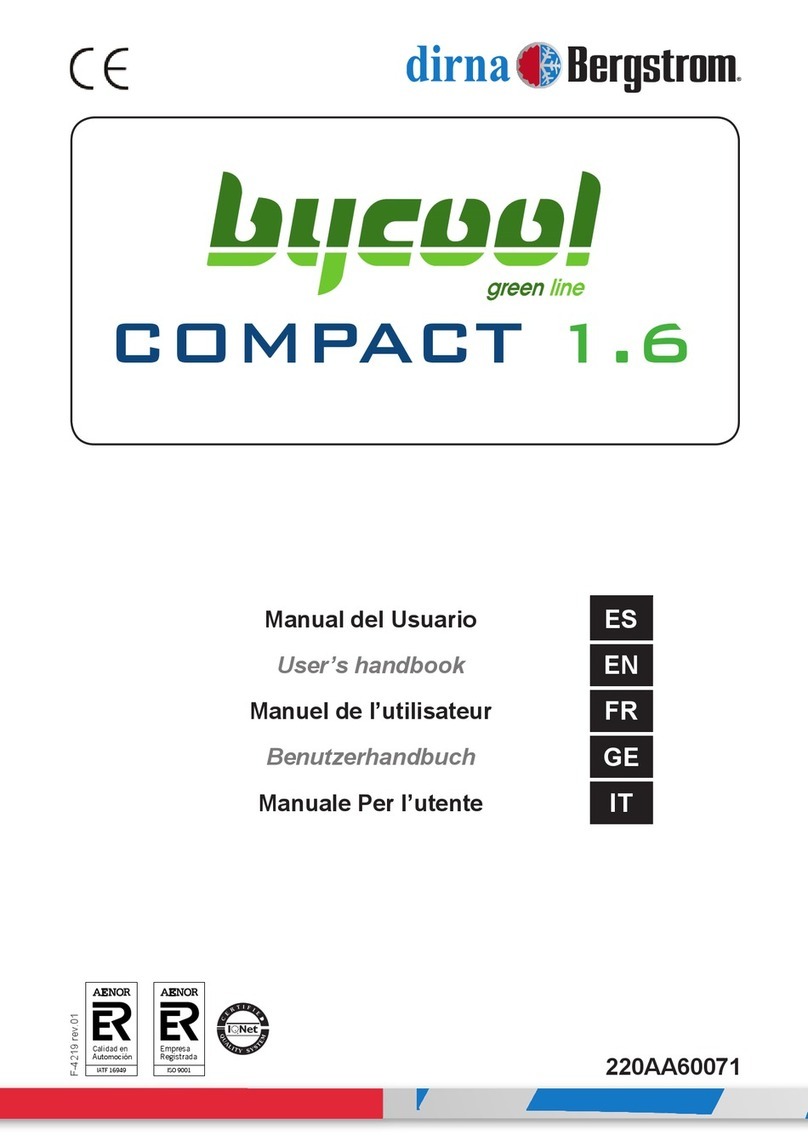 dirna Bergstrom bycool green line COMPACT 1.6 Instruction Manual